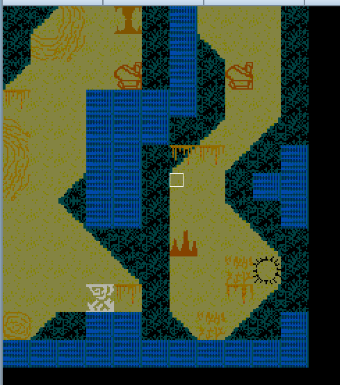 RPG Map Walker exploring a cave map